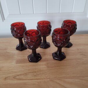 Avon Cape Cod Collection Ruby Red Glass